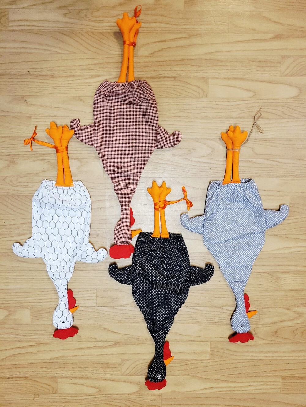 Whimsical Chicken Plastic Grocery Bag Holder